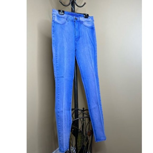 American Eagle Womens Stretch Denim High Rise Skinny Jeans Size 2 Blue - Picture 1 of 5